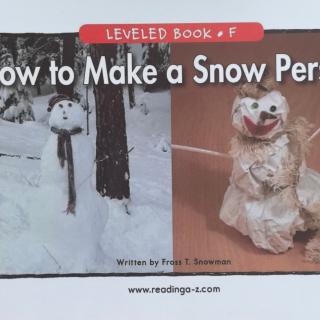 Raz-How to make a snow person