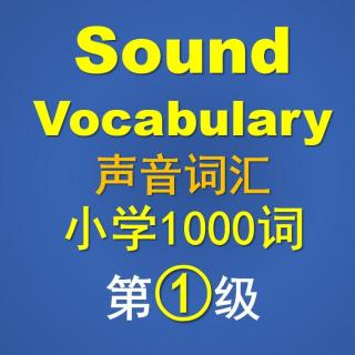 SV小学1级-Unit3-B Word List（Track 08）SV小学英语