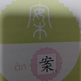 汉字分享之“案”