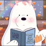 白熊喜欢看书
